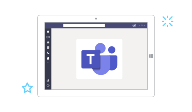 microsoft teams on tablet